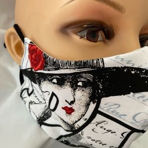 Paris 3layered cotton mask *bran new handcrafted